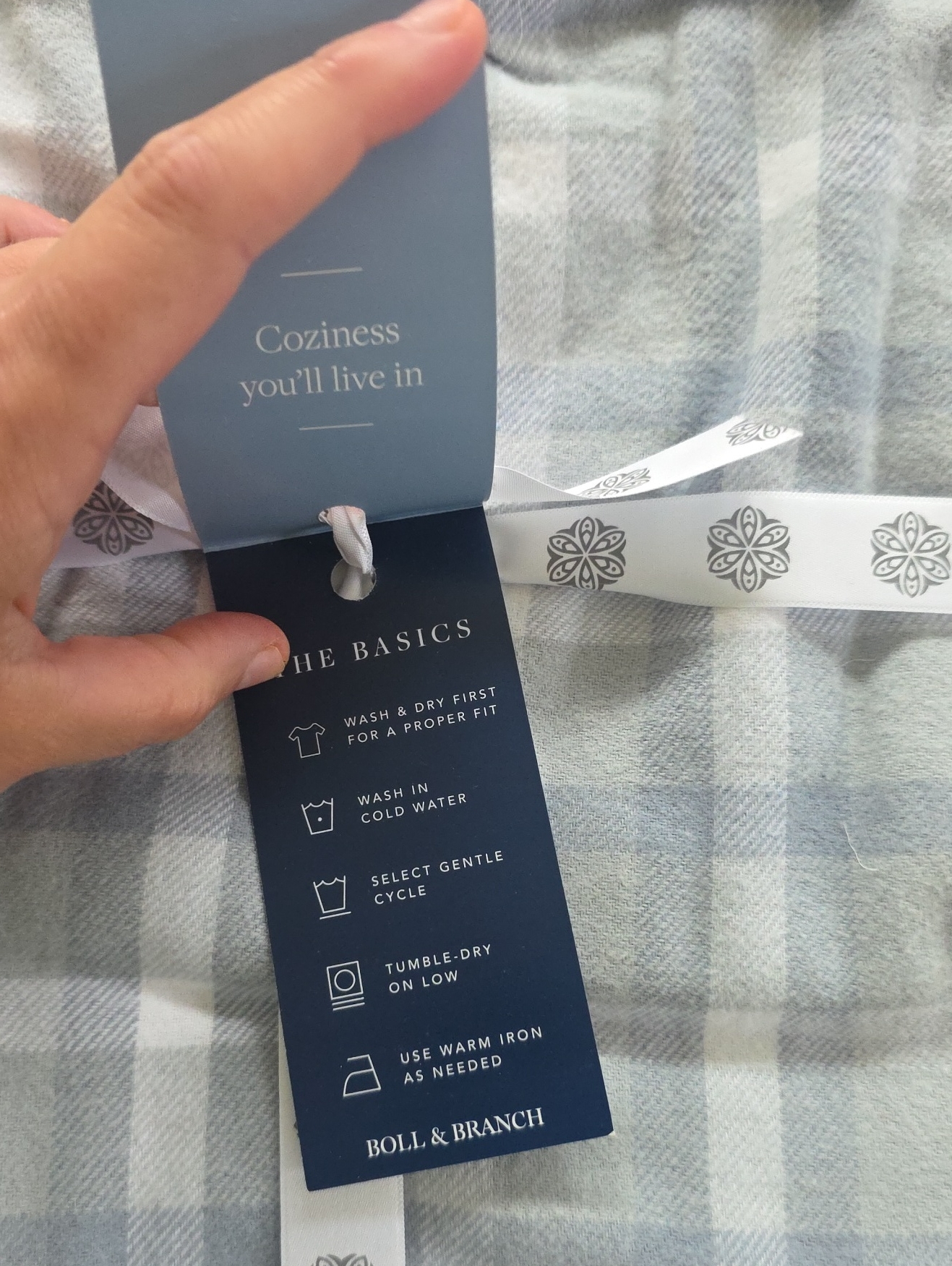 Nwt Boll & Branch Womens Flannel Pajama Pants Size Medium — image 3 of 5